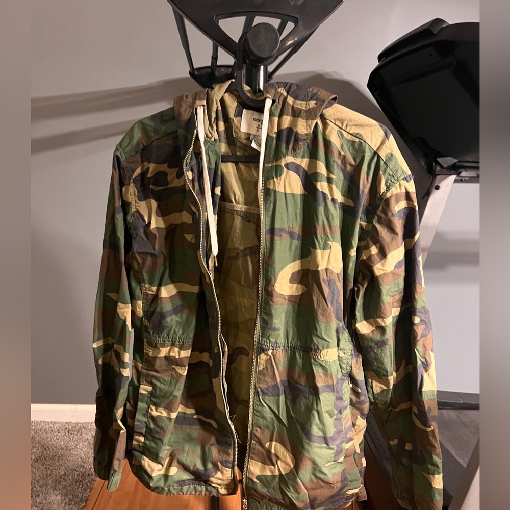 Camo forever 21 jacket size small
